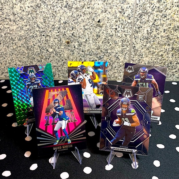 Panini Other - Seattle Seahawks 5 Card Lot Geno Smith Kenneth Walker Jaxon Smith-Njigba Rookie